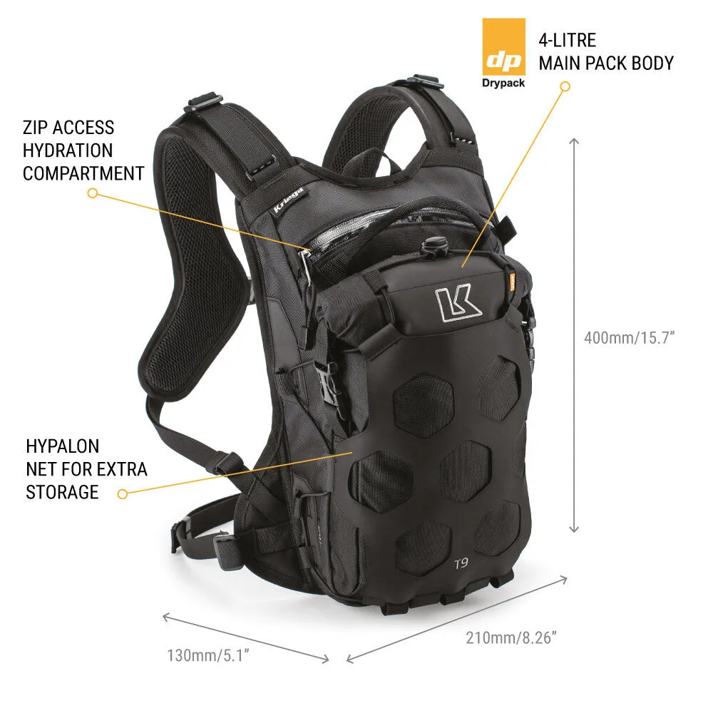 Kriega Trail 9 Adventure Motorcycle Backpack