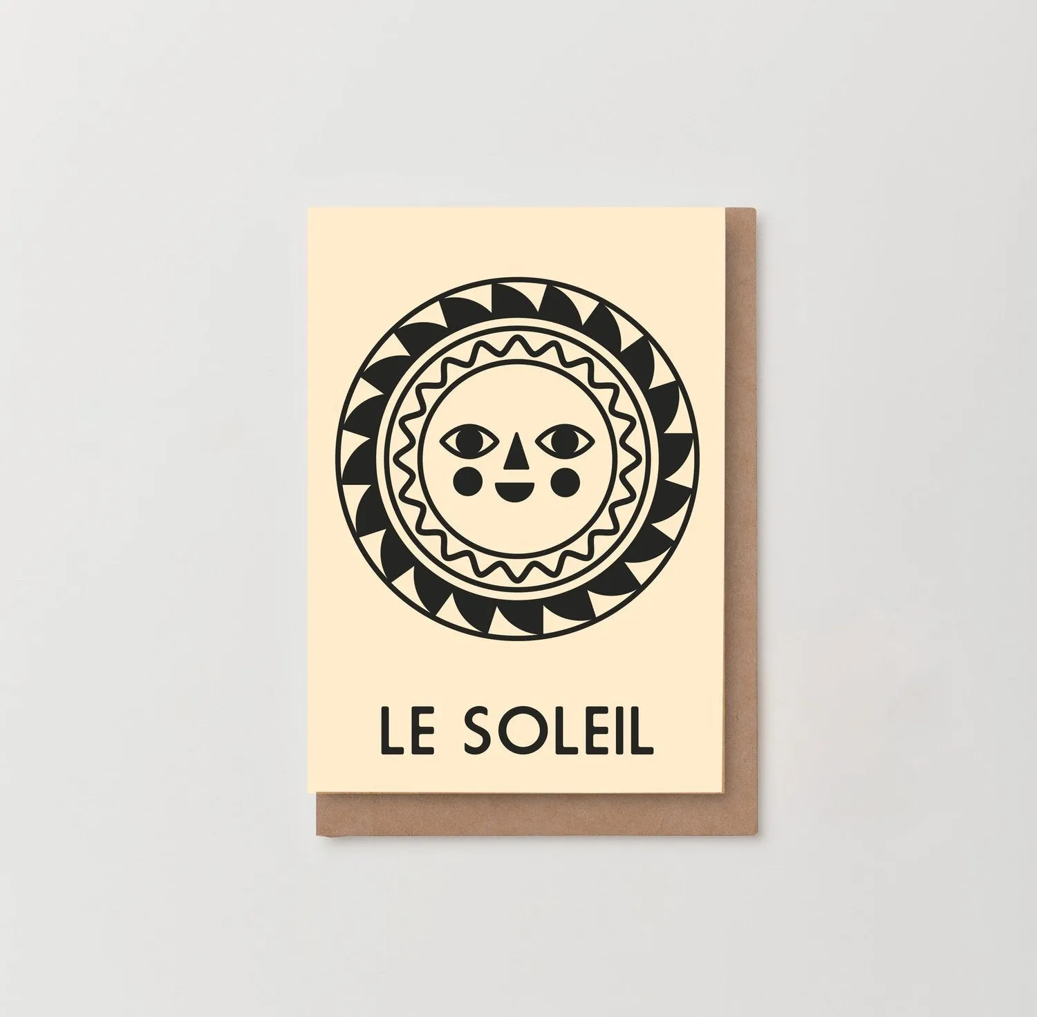 'Le Soleil' Sun Greetings Card