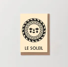 'Le Soleil' Sun Greetings Card