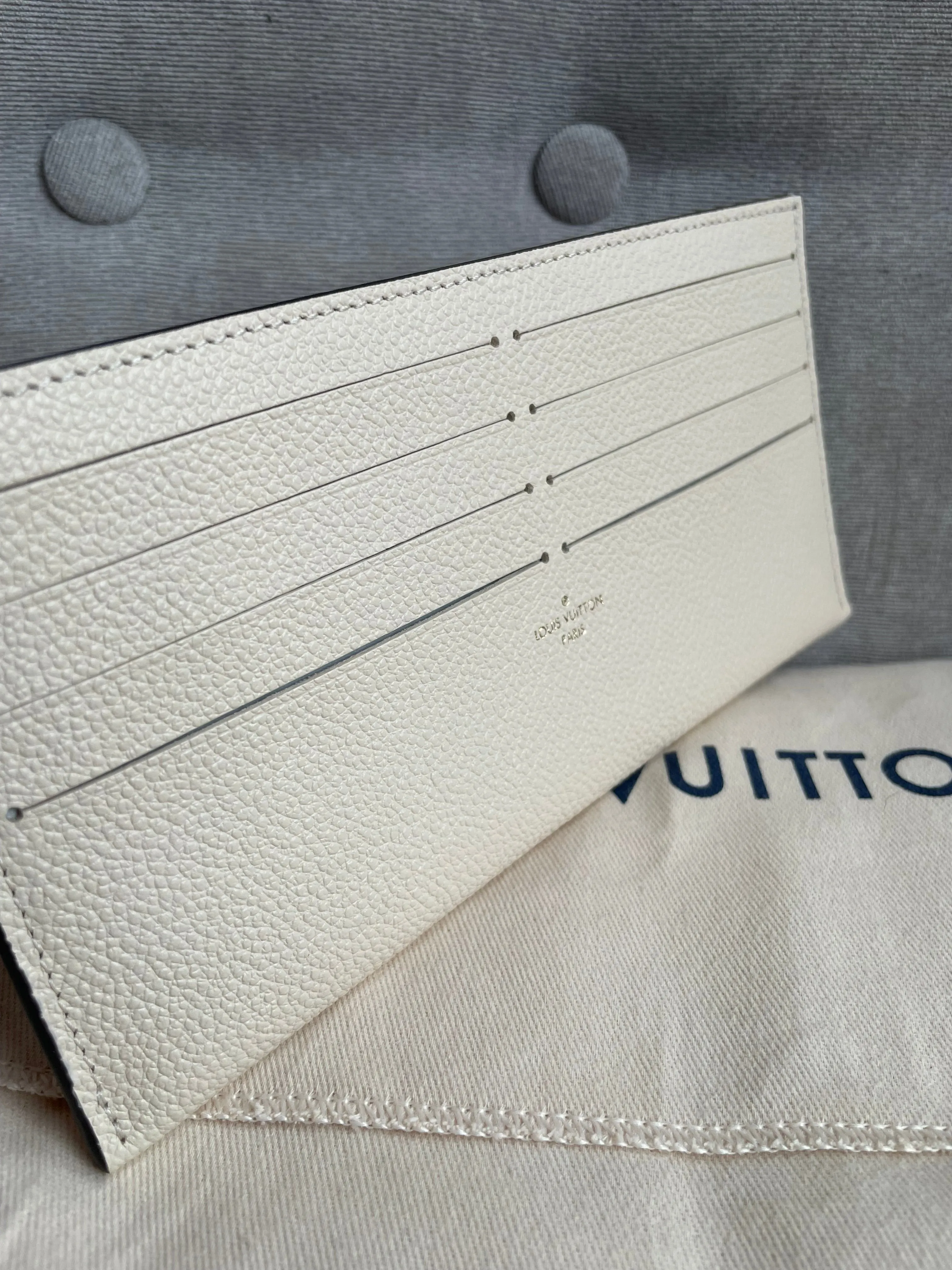 Louis Vuitton Felicie Pochette Cream Empreinte Monogram (RRP £1160)