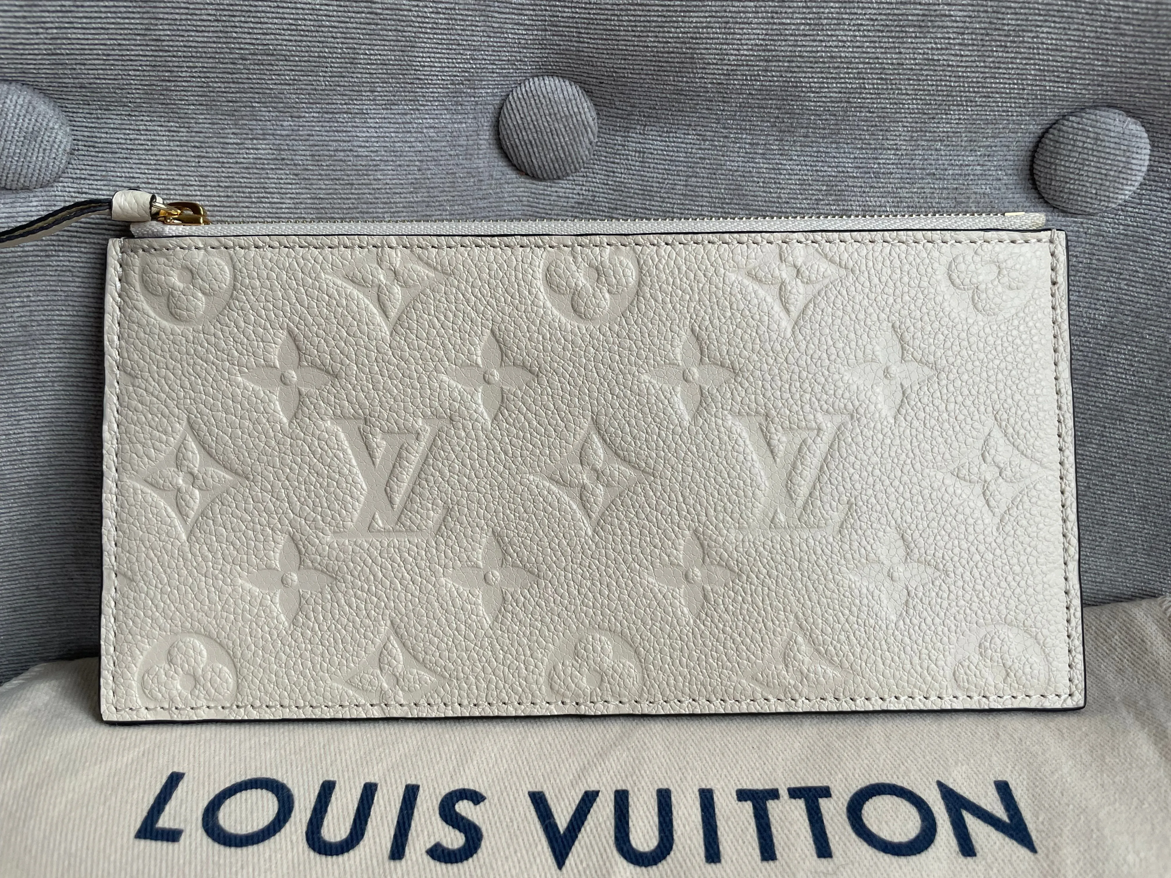Louis Vuitton Felicie Pochette Cream Empreinte Monogram (RRP £1160)