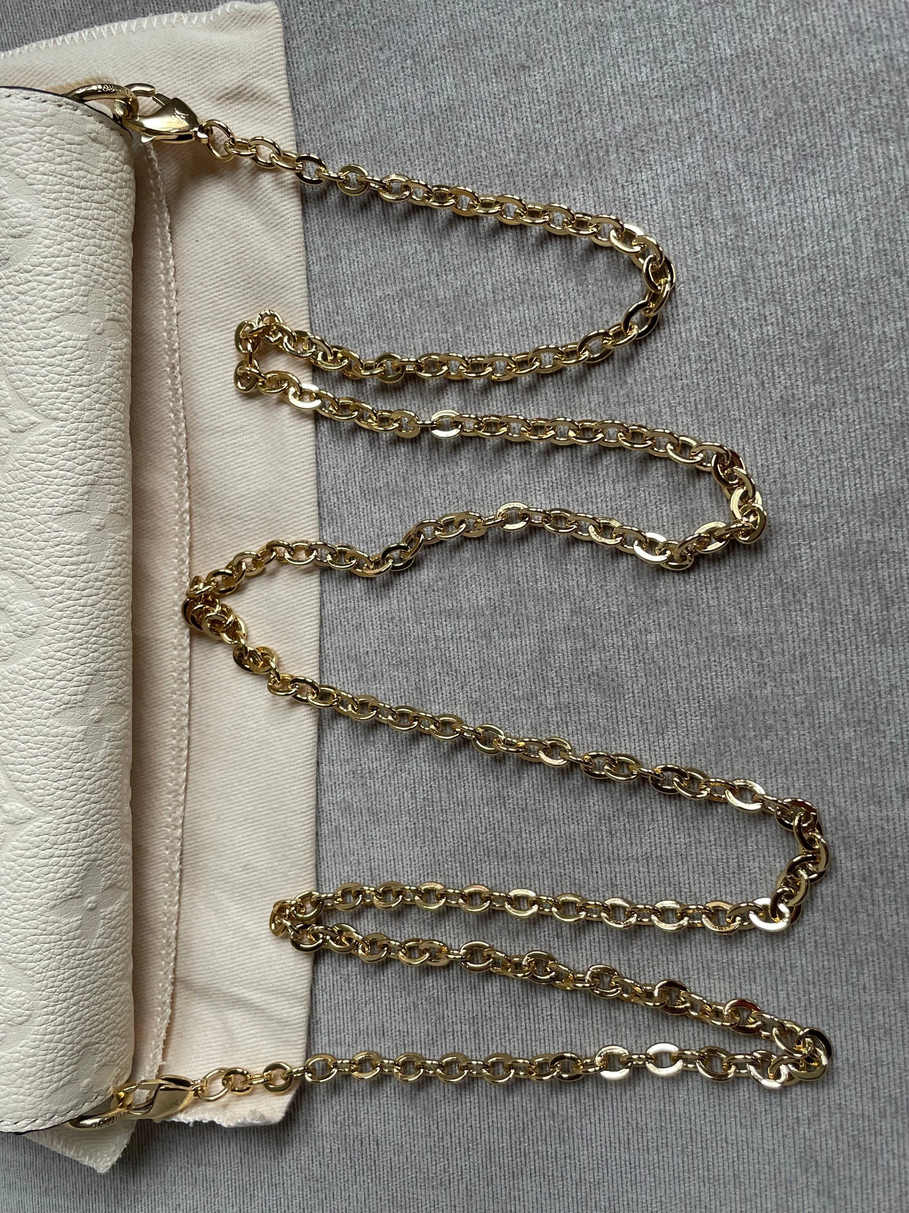 Louis Vuitton Felicie Pochette Cream Empreinte Monogram (RRP £1160)