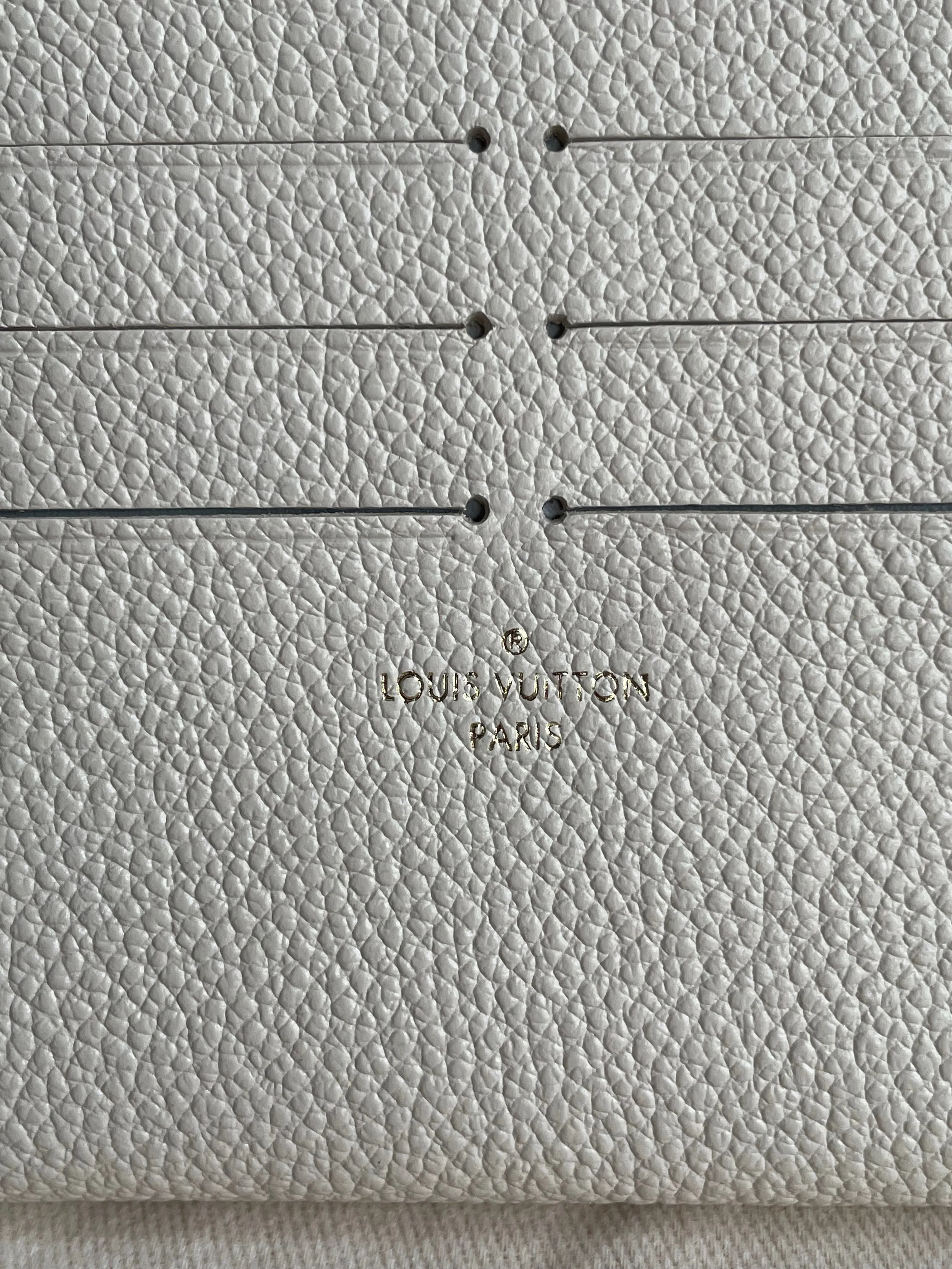 Louis Vuitton Felicie Pochette Cream Empreinte Monogram (RRP £1160)