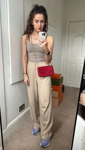 Louis Vuitton Felicie Pochette Cream Empreinte Monogram (RRP £1160)