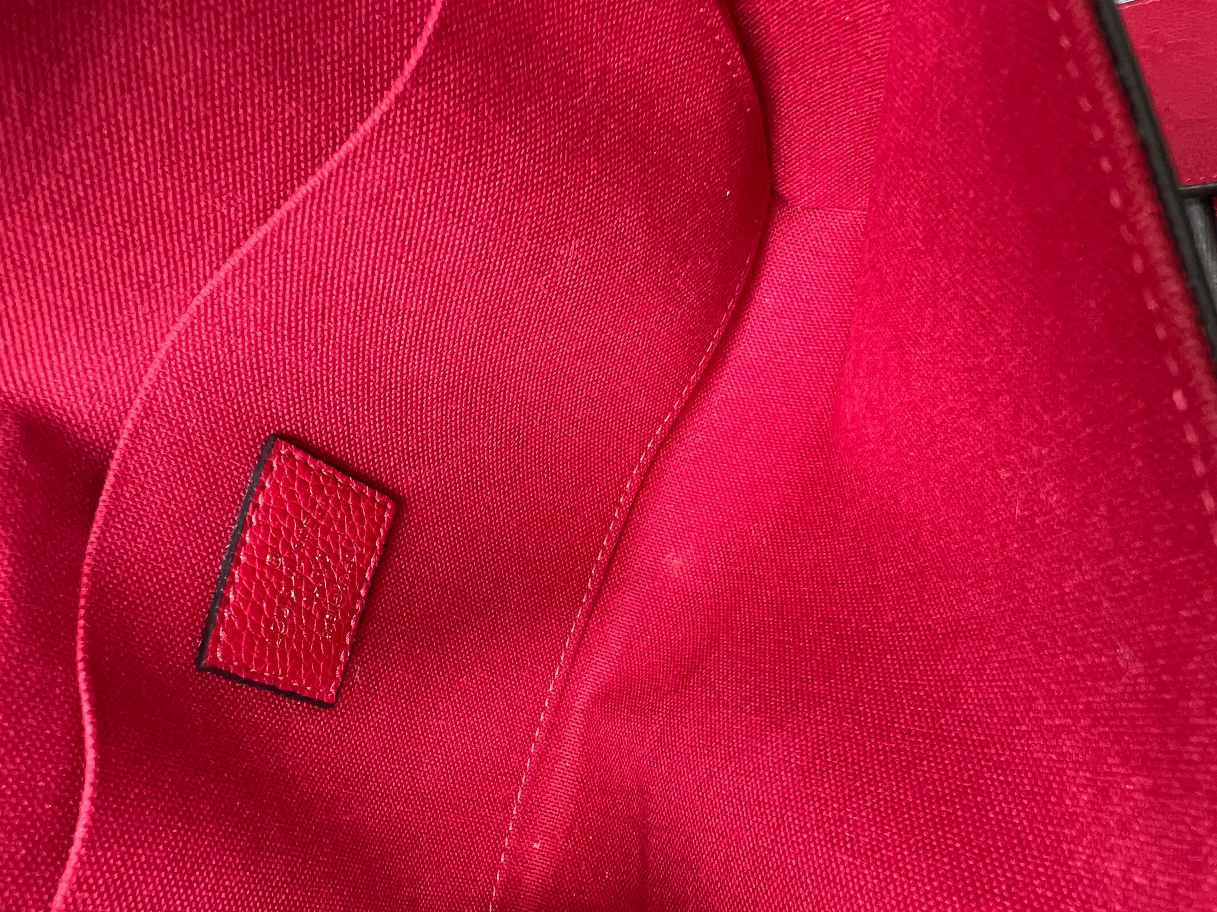 Louis Vuitton Felicie Pochette Red Empreinte Monogram (RRP £1160)
