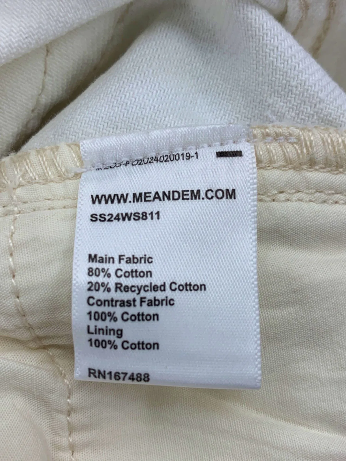 ME   EM White Contrast Cotton skirt UK 6