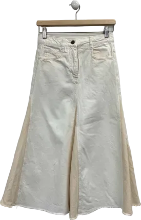 ME   EM White Contrast Cotton skirt UK 6
