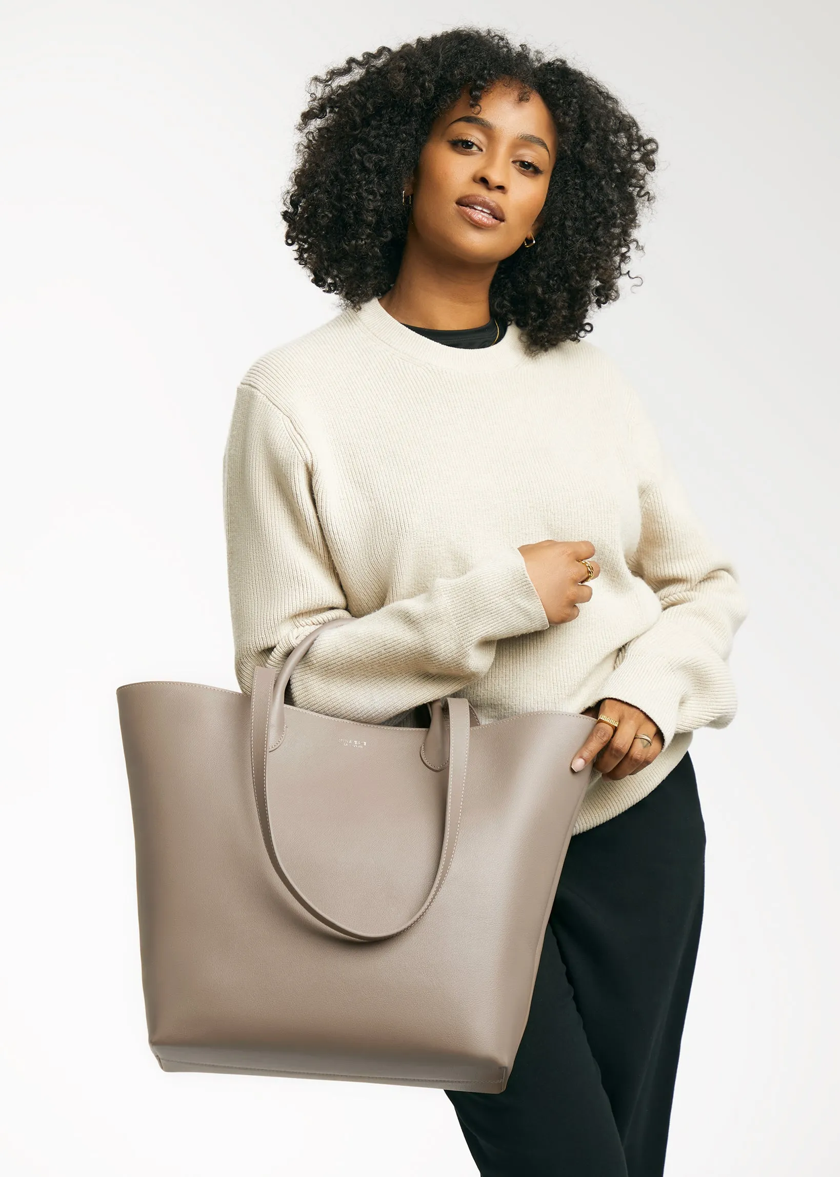 Mila Shopper Tote (Leather)