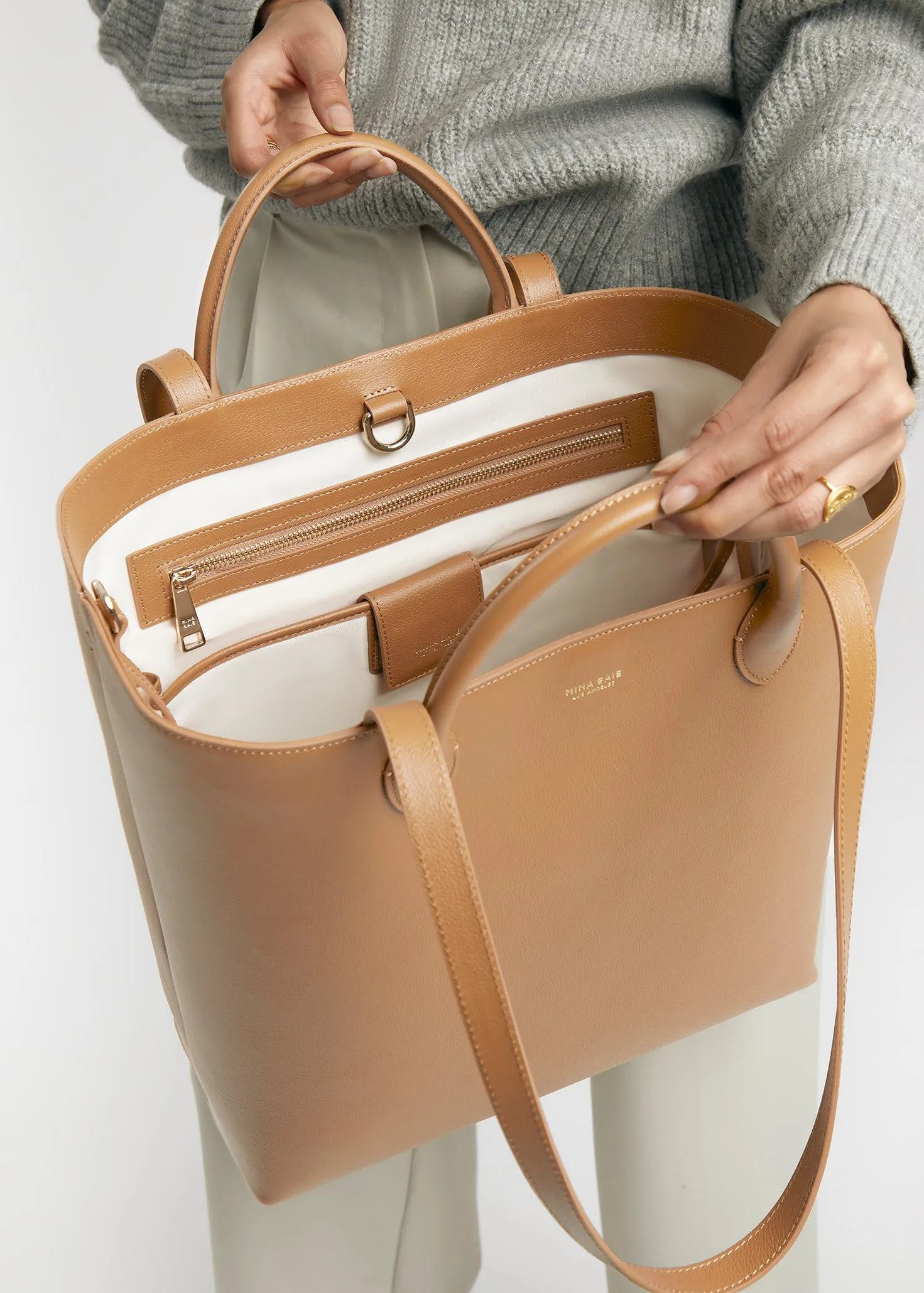 Mila Shopper Tote (Leather)