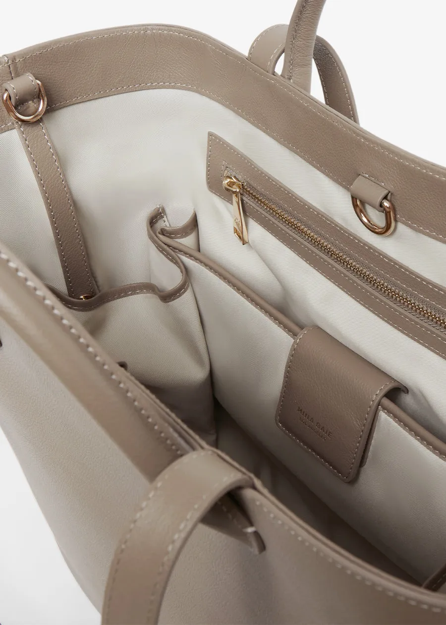 Mila Shopper Tote (Leather)