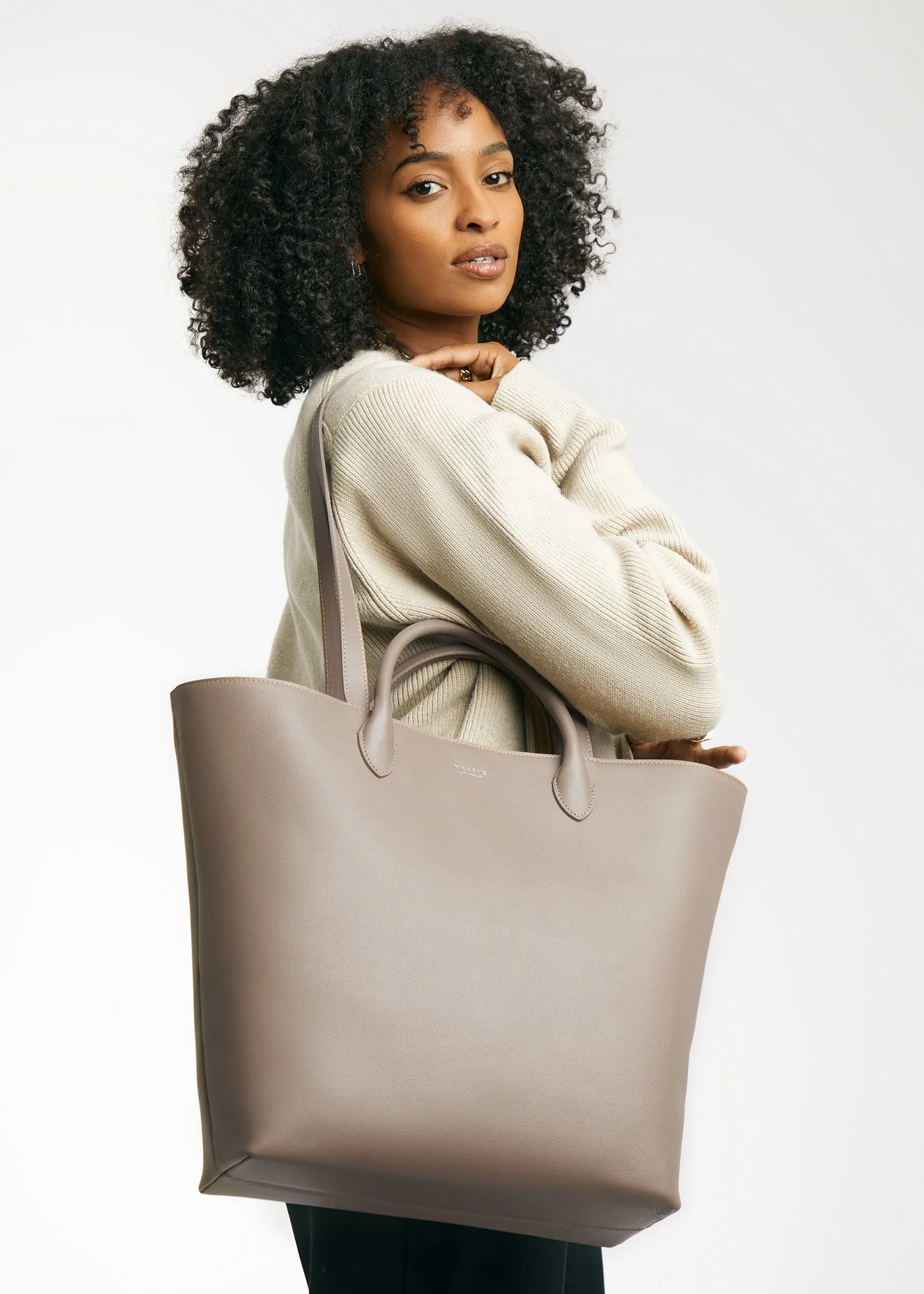 Mila Shopper Tote (Leather)