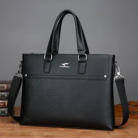 Multi-function Business PU leather Handbag