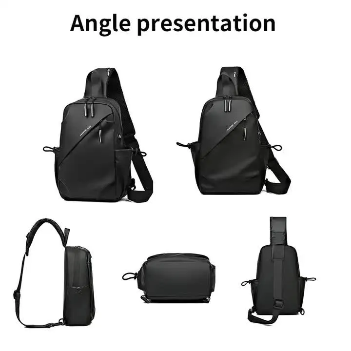 Multifunctional Crossbody Chest Bag | Stylish and Practical Shoulder Backpack for Everyday Use (Black)