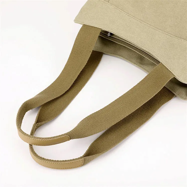 New Women's Canvas Shoulder Bag – Stylish Crossbody and Top-Handle Tote for Everyday Use