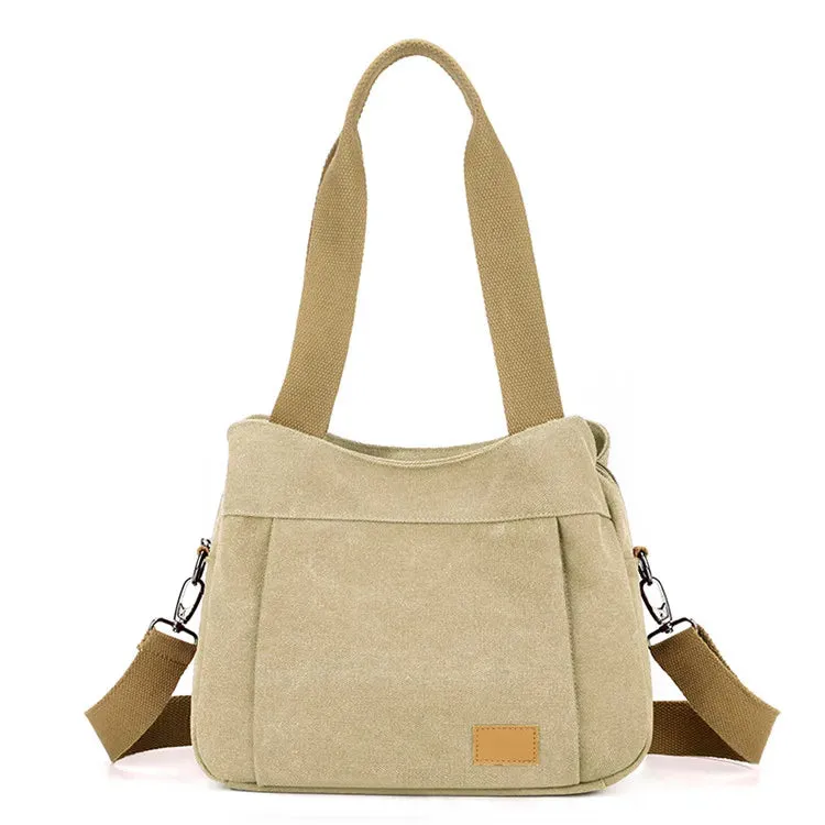New Women's Canvas Shoulder Bag – Stylish Crossbody and Top-Handle Tote for Everyday Use