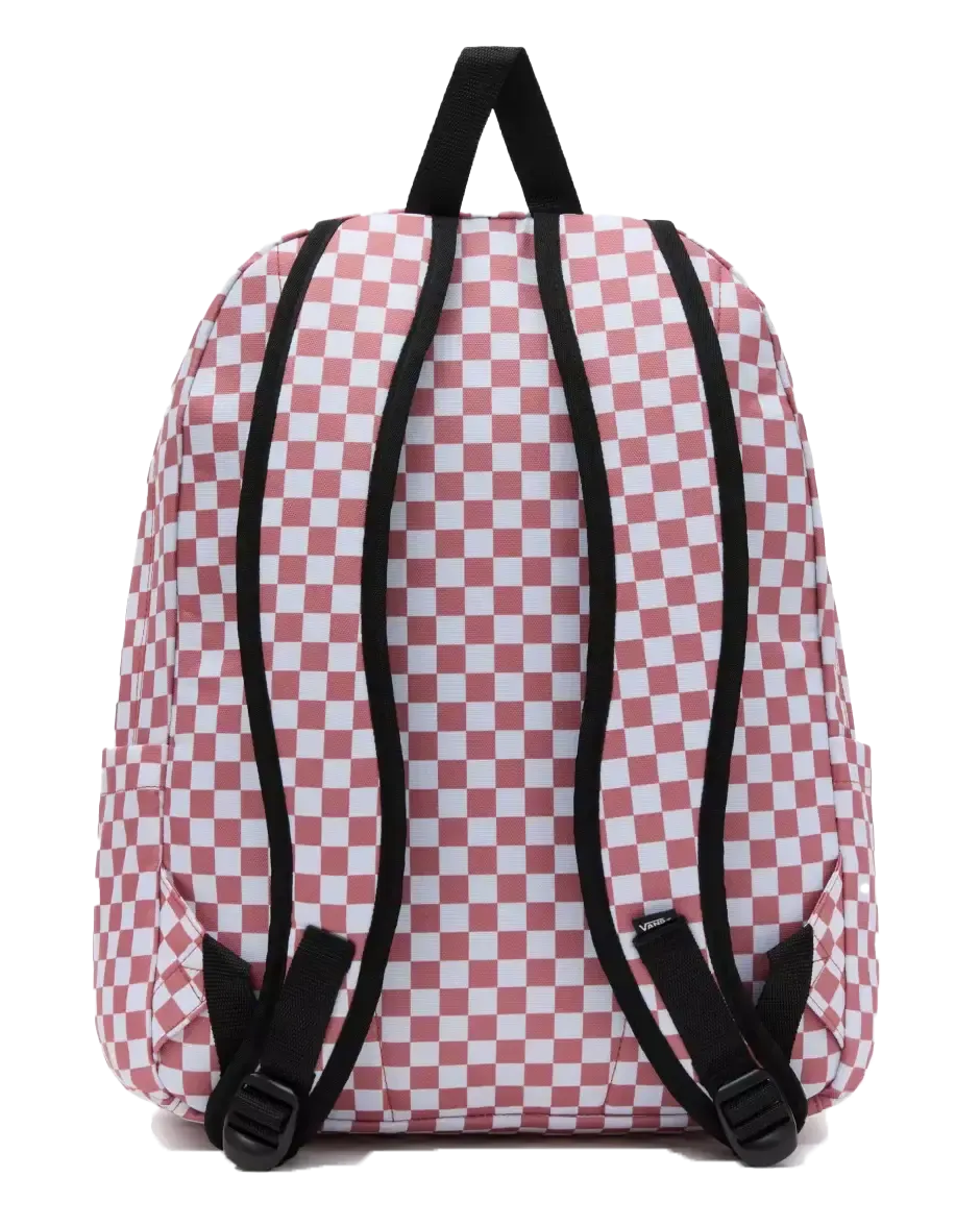 Old Skool Check Backpack in Withered Rose