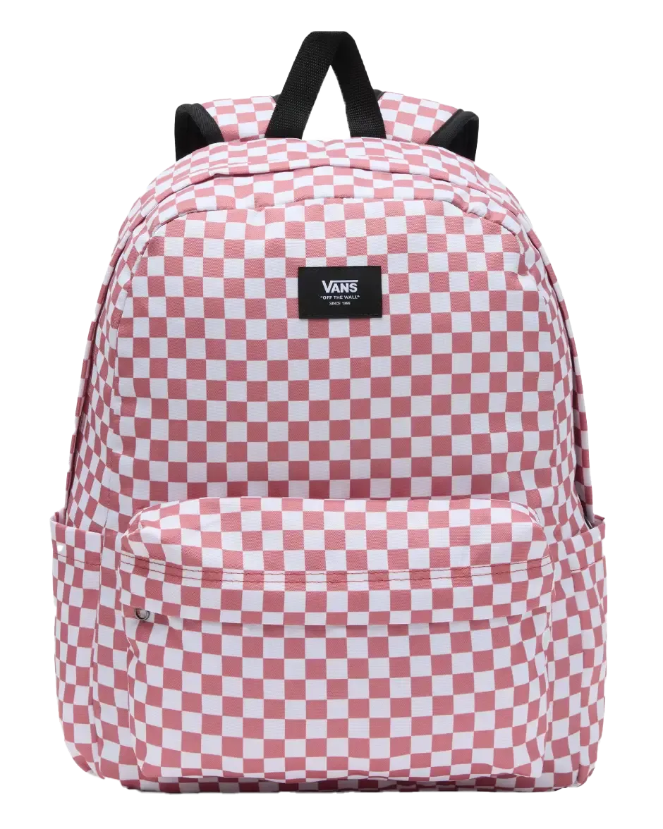 Old Skool Check Backpack in Withered Rose