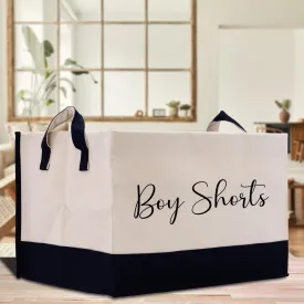 Personalized Storage Canvas Basket Boy Shorts Nursery Storage Towel Storage Cloth Storage Storage Bin Storage Tubs Mudroom Storage (PSB1014)