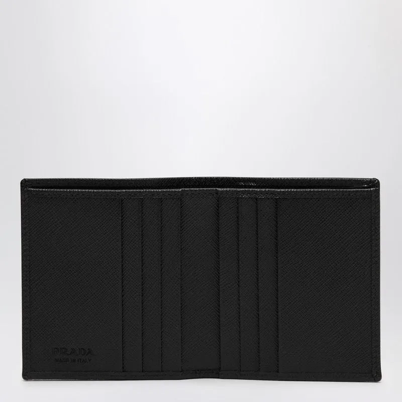PRADA Compact Nylon and Leather Wallet