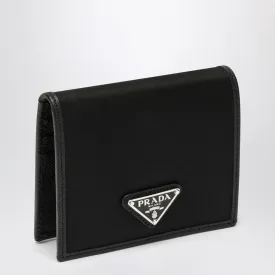 PRADA Compact Nylon and Leather Wallet
