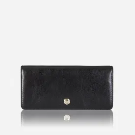 Sleek Black Leather Multi-Compartment Handbag for the Busy Professional