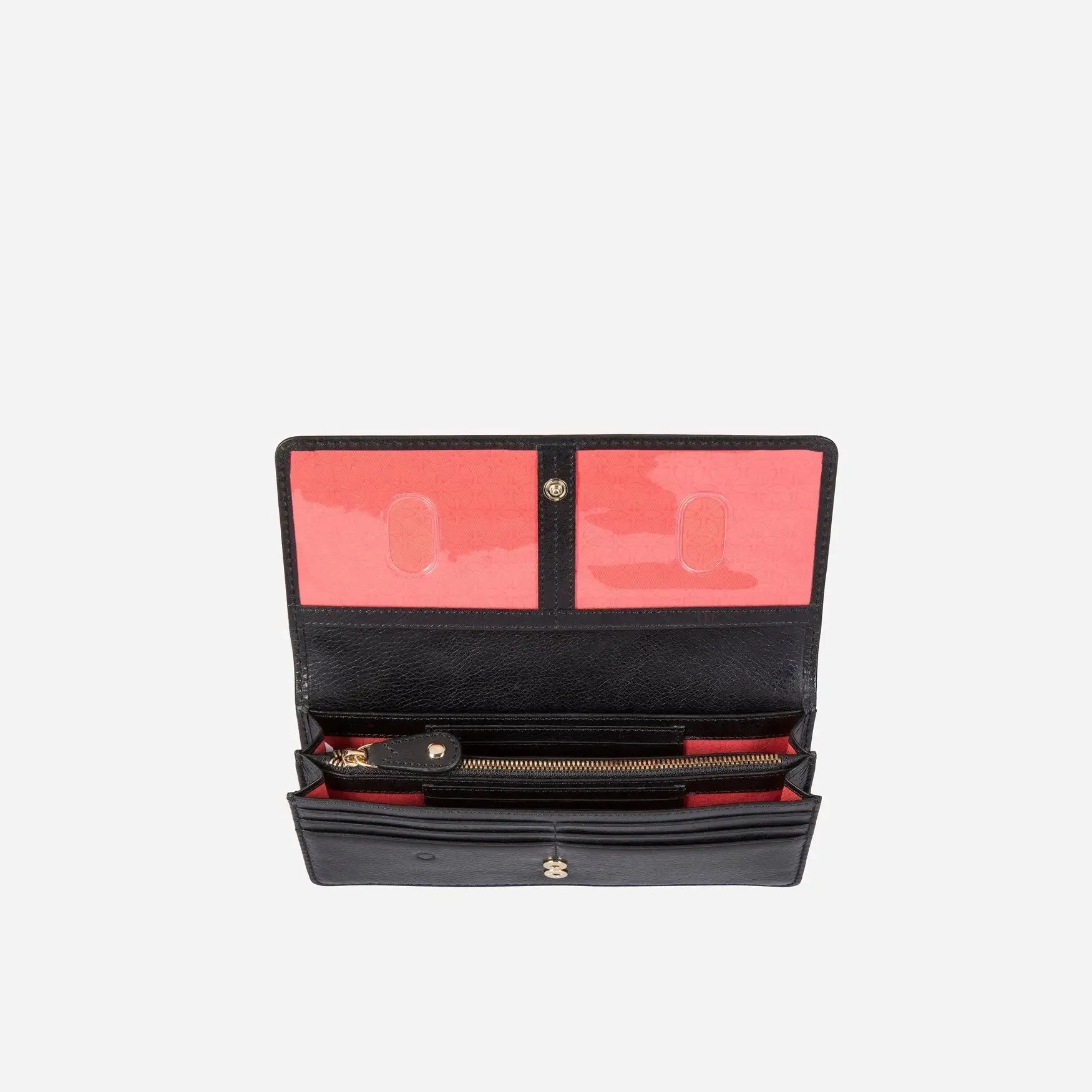 Sleek Black Leather Multi-Compartment Handbag for the Busy Professional