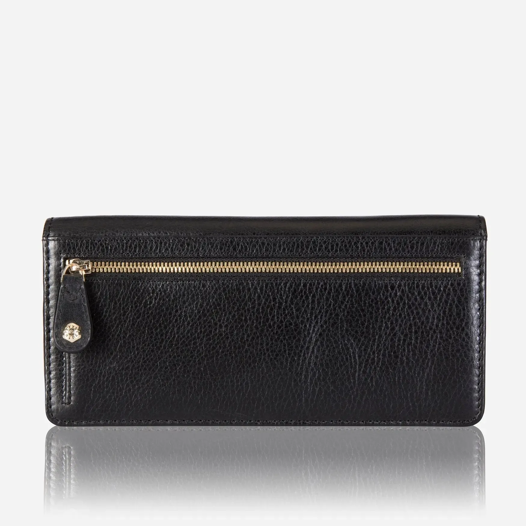 Sleek Black Leather Multi-Compartment Handbag for the Busy Professional
