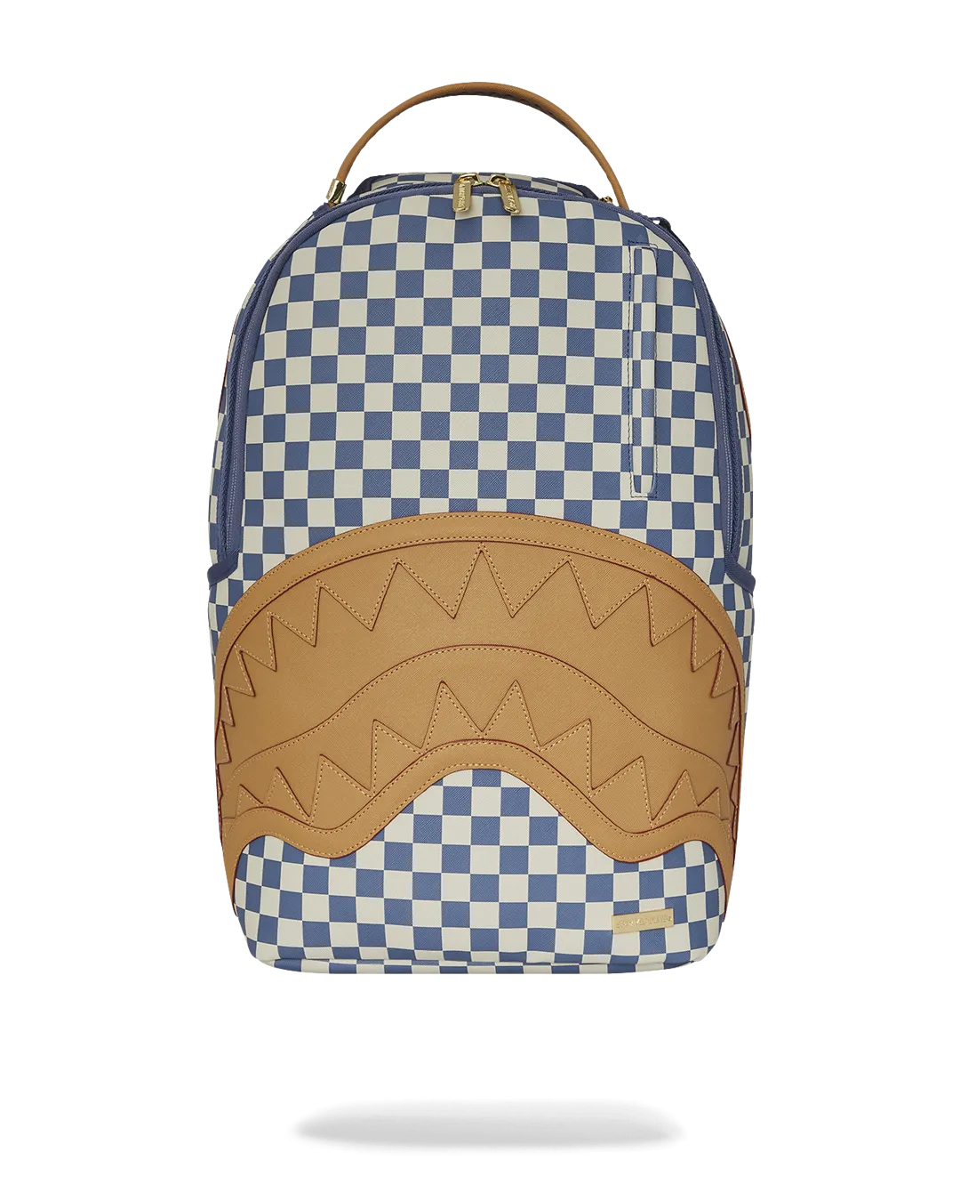 Sprayground Letter Checkers Backpack - Blue / Cream