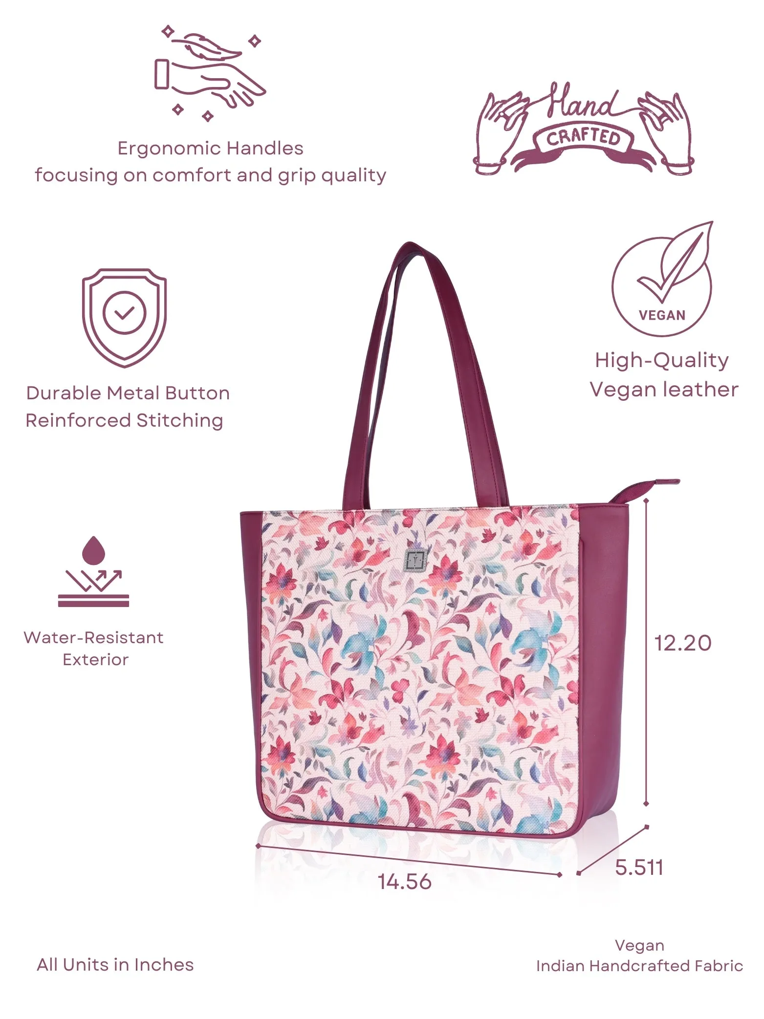 Texas Mirage Designer Big Tote Bag | Stylish & Functional Handcrafted Shoulder Bag for Mothers & Office Use | made from Jute