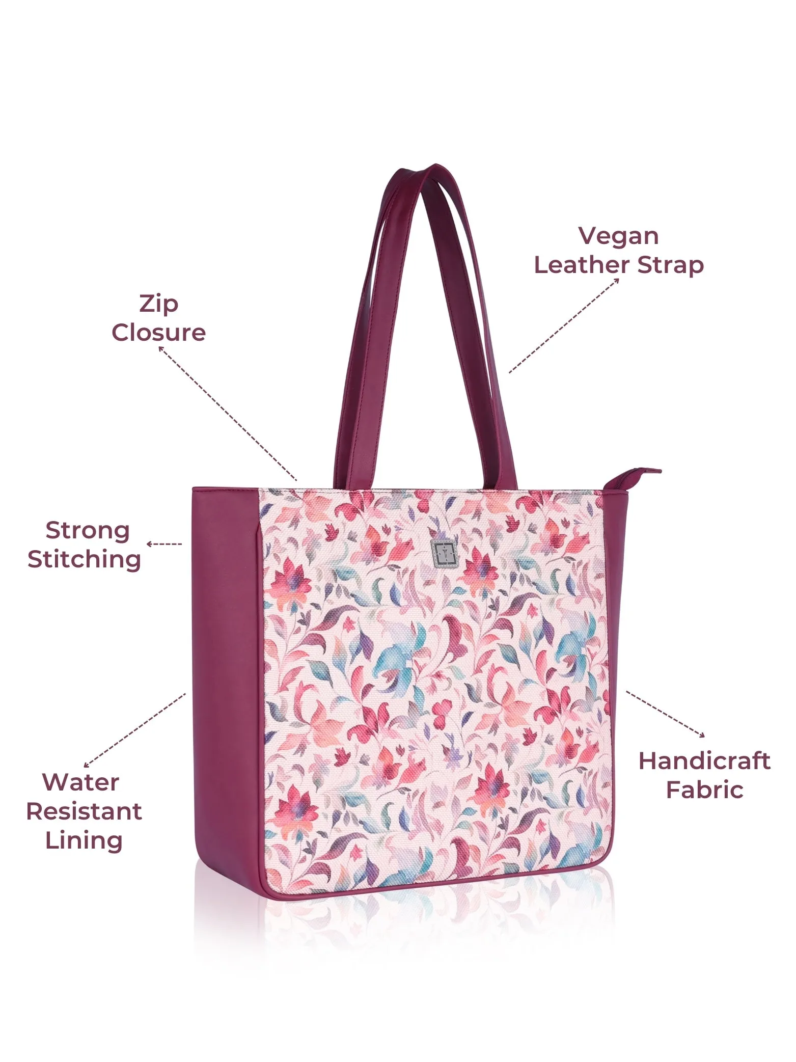 Texas Mirage Designer Big Tote Bag | Stylish & Functional Handcrafted Shoulder Bag for Mothers & Office Use | made from Jute