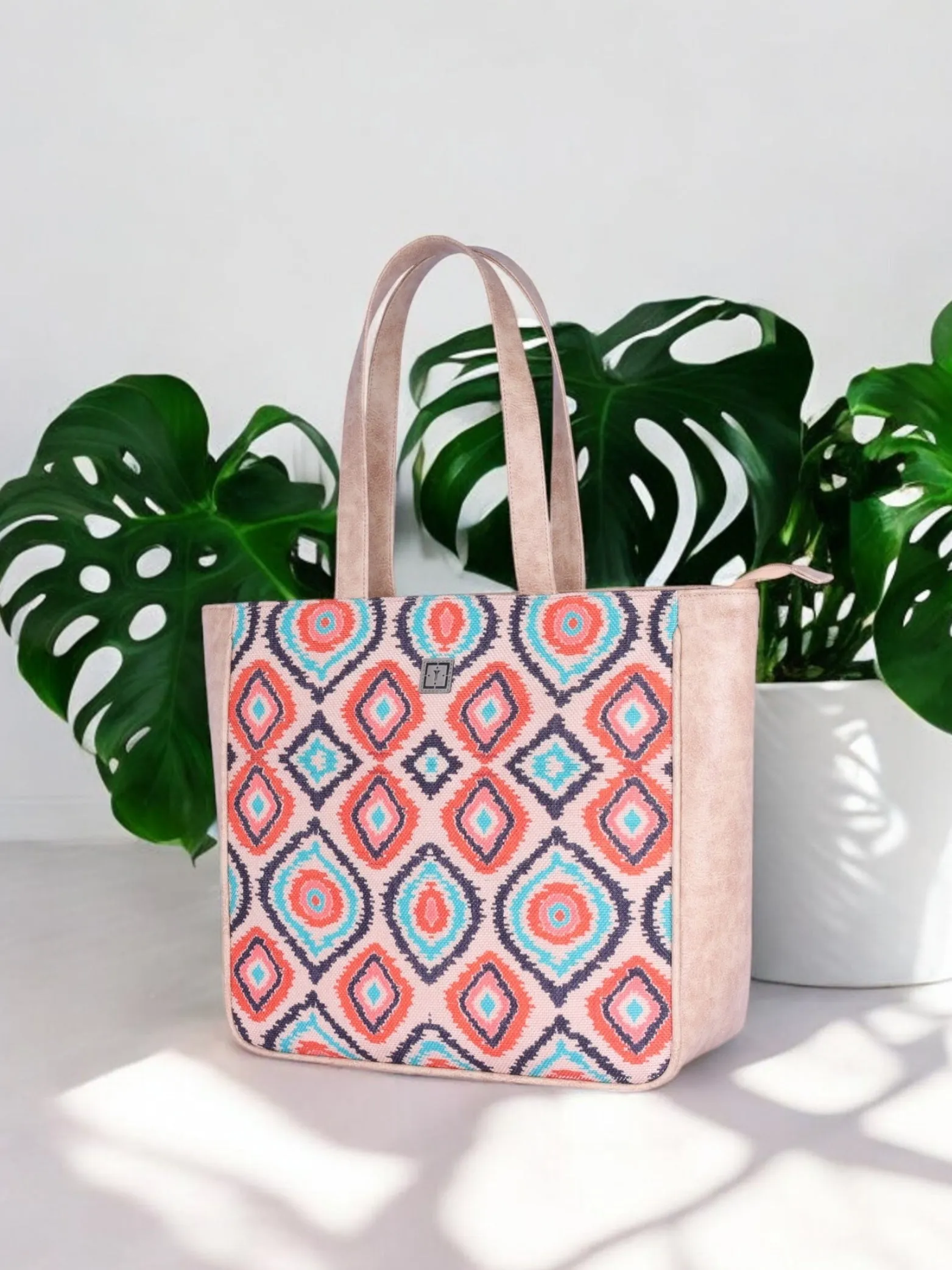 Texas Mirage Designer Big Tote Bag | Stylish & Functional Handcrafted Shoulder Bag for Mothers & Office Use | made from Jute