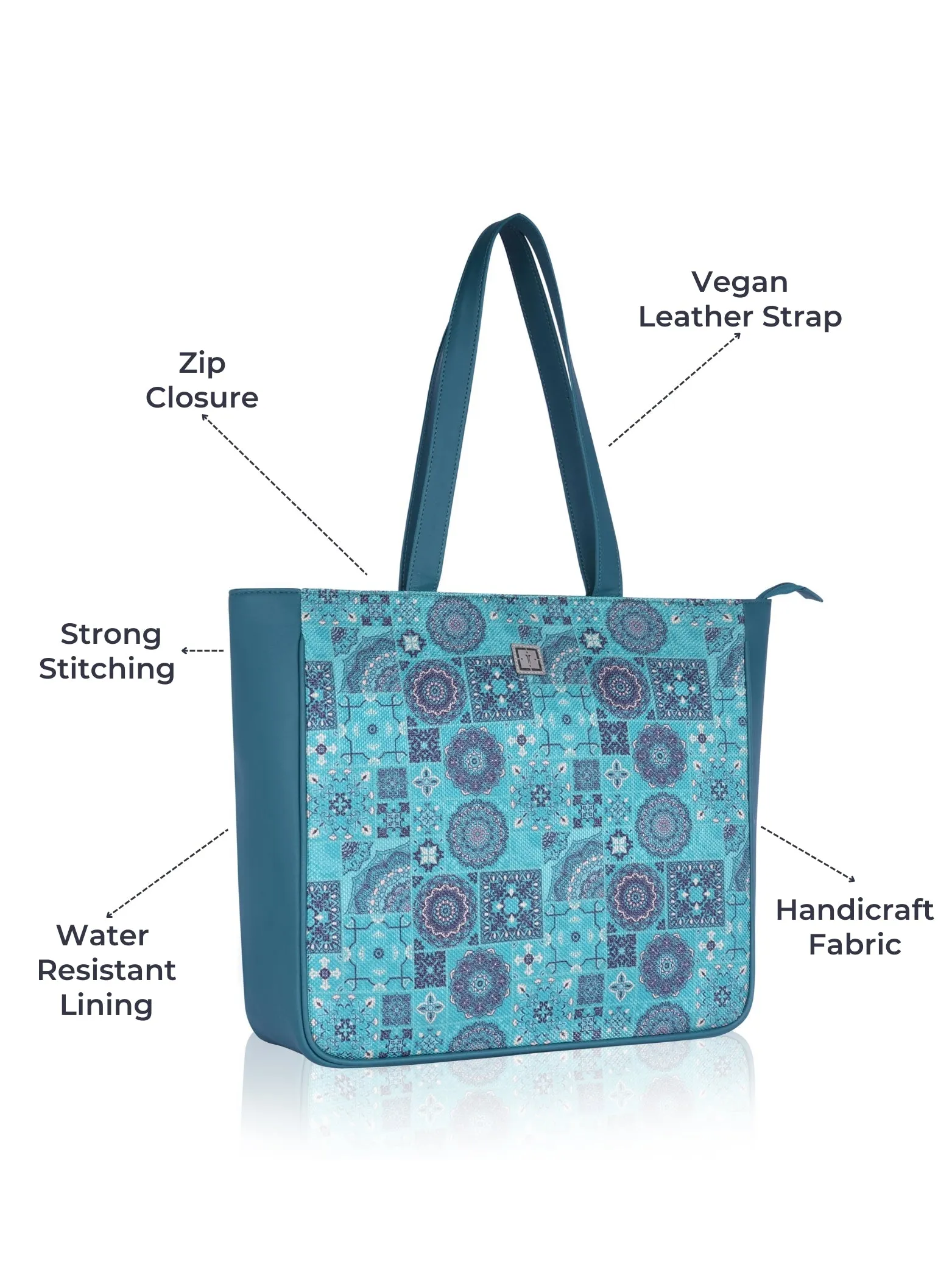 Texas Mirage Designer Big Tote Bag | Stylish & Functional Handcrafted Shoulder Bag for Mothers & Office Use | made from Jute