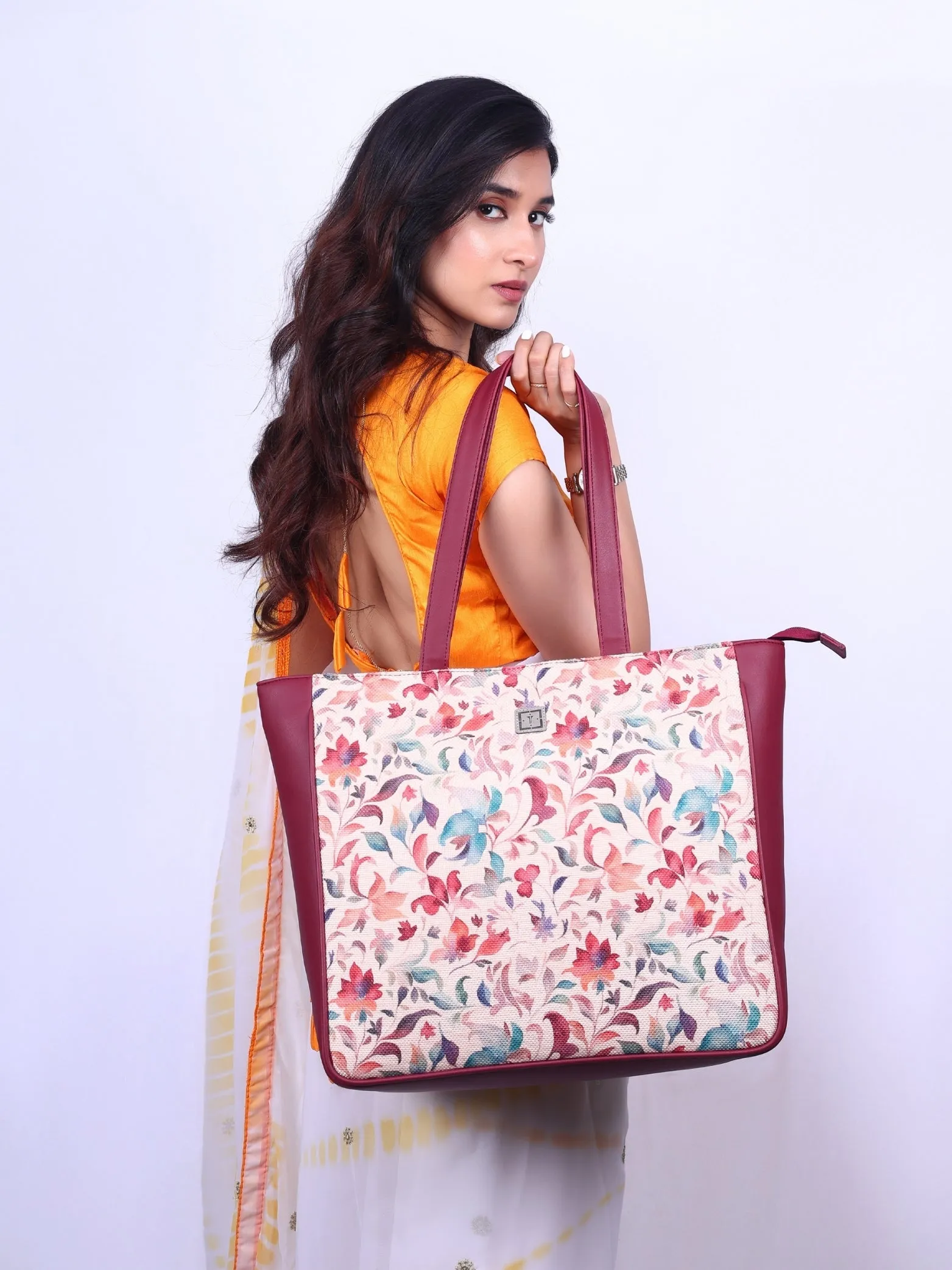 Texas Mirage Designer Big Tote Bag | Stylish & Functional Handcrafted Shoulder Bag for Mothers & Office Use | made from Jute