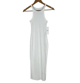 Urban Outfitters White Ribbed Sleeveless Midi Dress UK XL