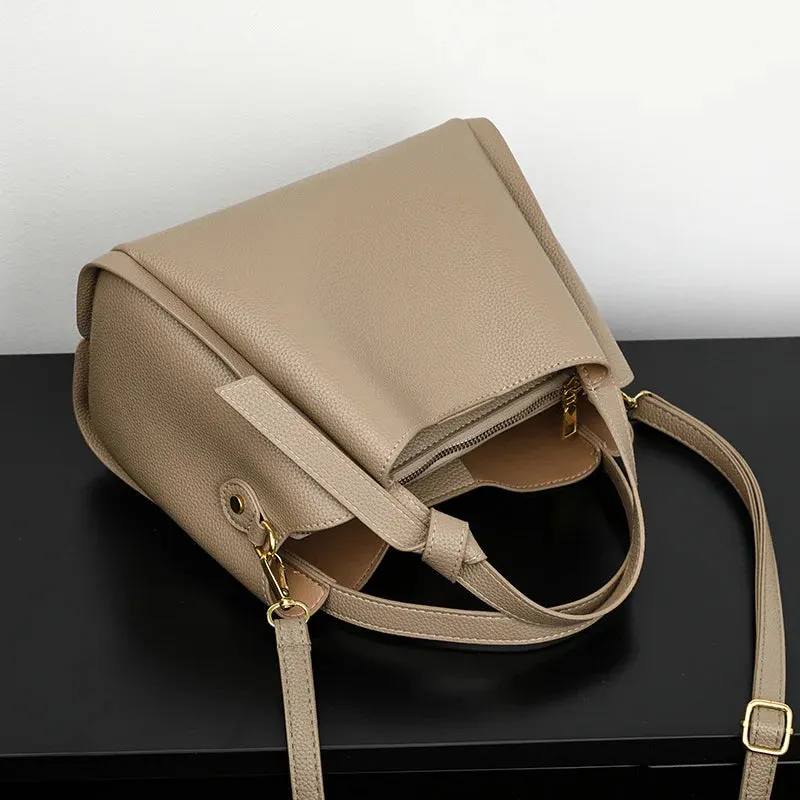 Utility Faux Leather Tote Bag Perfect for Work and Leisure