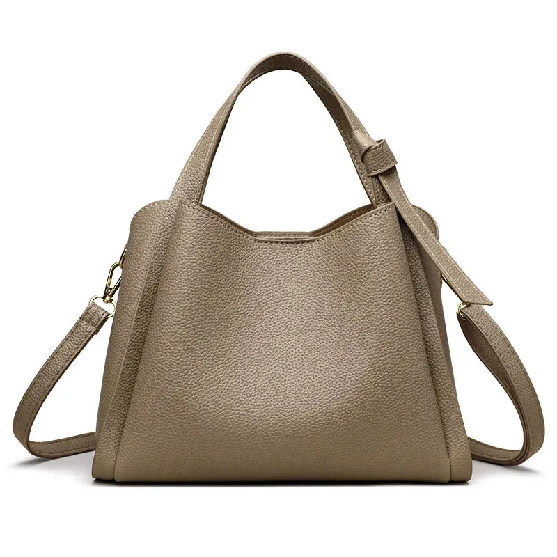 Utility Faux Leather Tote Bag Perfect for Work and Leisure