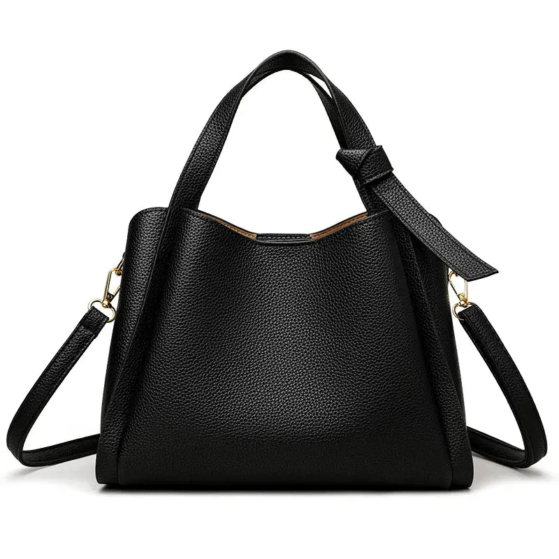 Utility Faux Leather Tote Bag Perfect for Work and Leisure