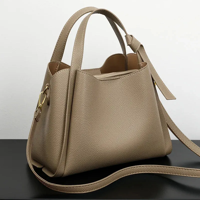 Utility Faux Leather Tote Bag Perfect for Work and Leisure