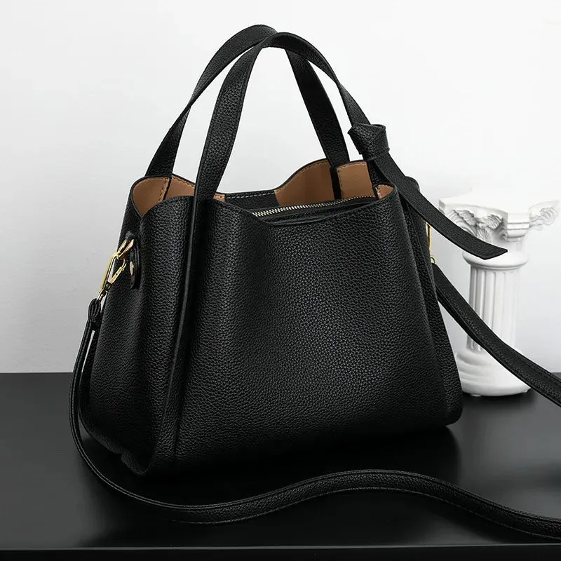 Utility Faux Leather Tote Bag Perfect for Work and Leisure