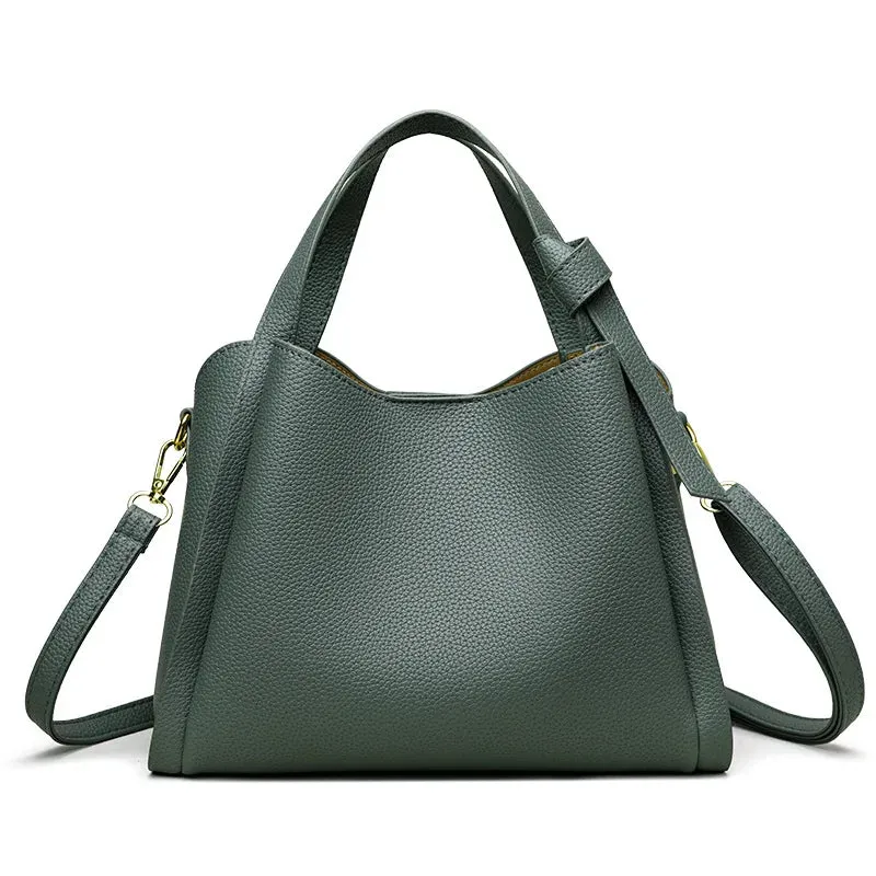 Utility Faux Leather Tote Bag Perfect for Work and Leisure