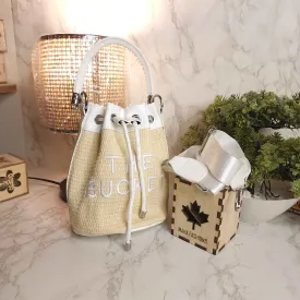 White Bucket Bag