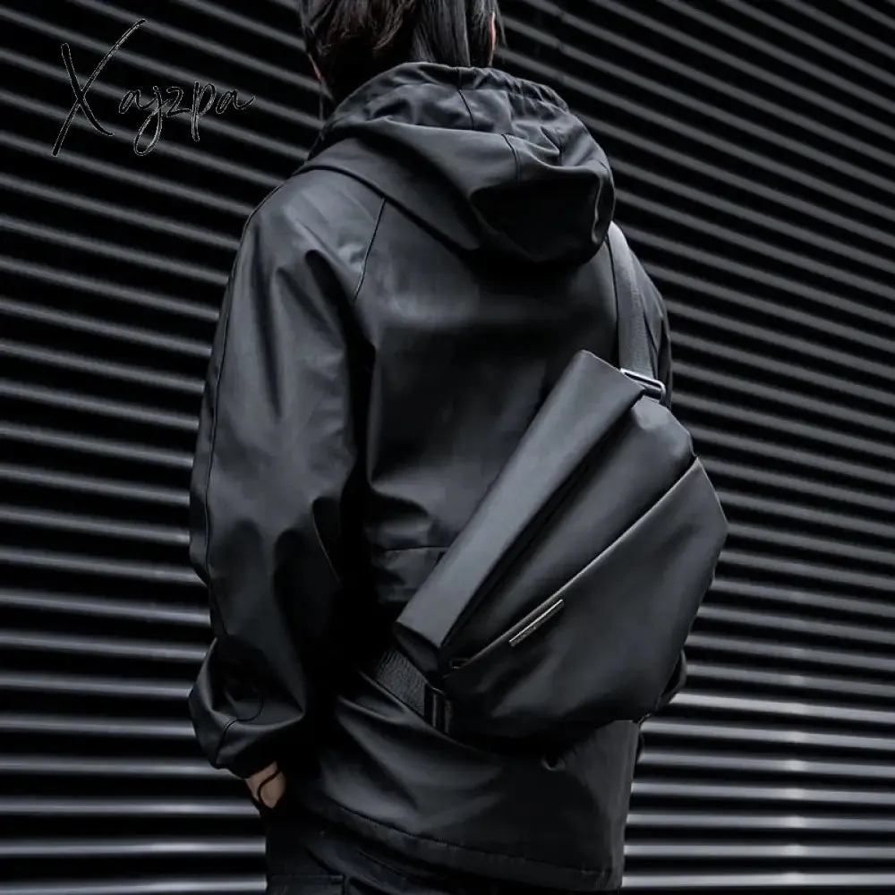 Xajzpa - Men's Crossbody Bag Commuter Fashion Hot Sale Oxford Waterproof Simple Black Multifunction Male's Shoulder Bag For Youth